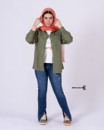 شلوار جین دمپا چاک دار 888