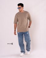 تیشرت بیسیک سرشانه افتاده 1004-1