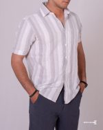 پیراهن کنفی راه راه 1105-1