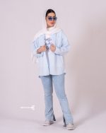 شلوار جین دمپا چاک دار 888