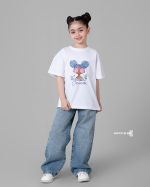 تیشرت پنبه چاپی دخترانه